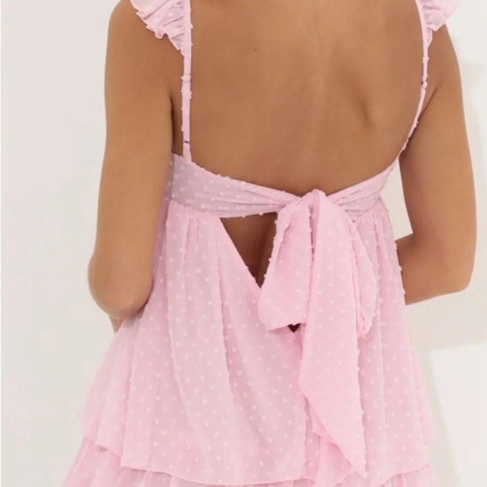 Pink Ruffle Dress - Picture 2 of 2